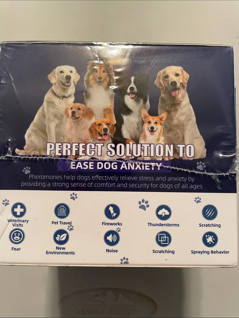 Dog Calming Pheromone Diffuser Kit - Blue/White